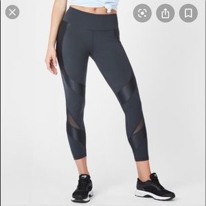 Sweaty Betty slate mesh power legging 7/8
